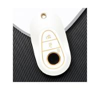 RORVECQ pour Mercedes pour Benz Classe C S W223 W206 pour Maybach S400 S450 S500 Étui Coque Clé Voiture TPU Protège-Clé Sac D'Accessoires(Blanc)