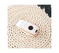 RORVECQ pour Mercedes pour Benz W204 W177 W205 CLA W213 W212 AMG A C E S Classe W176 GLC Coque De Clé Voiture en TPU(White Gold)