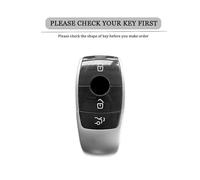 RORVECQ pour Mercedes pour Benz W204 W177 W205 CLA W213 W212 AMG A C E S Classe W176 GLC Coque De Clé Voiture en TPU(Noir)