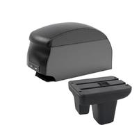 RORVECQ Pour MG MG3 Boîtier D'accoudoir Auto Boîte De Rangement Centrale Modification Interne Fournitures De Voiture Charge Conduite À Droite(B2 Black double)
