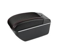 RORVECQ Pour N&issan Pour Juke Boîte À Accoudoir Pour Infiniti ESQ Boîte De Rangement Centrale D'accoudoir Avec USB Cendrier Accessoires Auto(Ligne rouge B PAS d'USB)