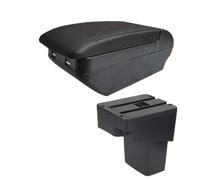 RORVECQ Pour N&issan Pour Juke Boîte D'accoudoir Pour Infiniti ESQ Accoudoir 2010-2019 Boîte De Rangement Détails De Rénovation Accessoires Auto(H All Black 4 USB)
