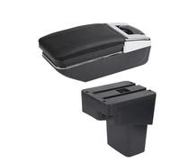 RORVECQ Pour N&issan Pour Juke Boîte D'accoudoir Pour Infiniti ESQ Accoudoir 2010-2019 Boîte De Rangement Détails De Rénovation Accessoires Auto(Une ligne noire Pas d'USB)