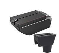 RORVECQ Pour N&issan Pour Terrano 3 2012 2013 2014 2015 2016 2017 2018 Boîte D'accoudoir Centrale Boîte De Rangement Pour Voiture(B1 Red line 7 usb)