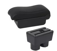 RORVECQ Pour N&issan Pour Tiida C11 Accoudoir Pour Sylphy Pour Tiida Pour Latio Boîte D'accoudoir Auto Boîte De Rangement Central Intérieur(B2 ligne noire 3USB)