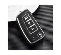 RORVECQ pour Nissan pour Qashqai pour Juke pour Murano pour Micra pour Tiida pour Maxima pour Altima Coque Pliable Clé Voiture TPU(Noir,3 Button)