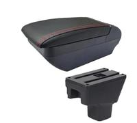 RORVECQ Pour Nissan Pour Tiida C11 Boîte D'accoudoir Pour Tiida Pour Latio Pour Sylphy Boîte D'accoudoir Auto Boîte D'accoudoir Centrale Intérieure(Ligne rouge F Pas d'USB)