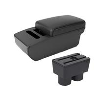 RORVECQ Pour Nissan Pour Tiida C11 Pour Sylphy Pour Latio Boîte À Accoudoir De Voiture Boîte De Rangement Intérieur Centrale(A2 Black Tissue Box)