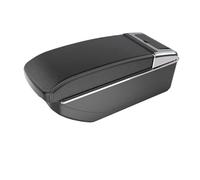 RORVECQ Pour Opel Pour Corsa E 2014 2015 2016-2020 Boîtier D'accoudoir Auto Boîte De Rangement Intérieur Retrofit Accessoires Voiture(B3 Black white NO USB)