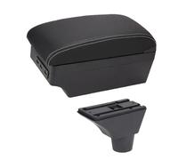 RORVECQ Pour Opel Pour Meriva Boîtier D'accoudoir Console Centrale Support Bras/coude Coffre De Rangement(C-Black white line)