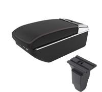 RORVECQ Pour PEUGEOT 206 Boîtier D'accoudoir Pour Peugeot 206 Cc Cabrio Boîtier D'accoudoir Auto Boîte De Rangement Pièces De Rétrofit(A1 Noir rouge 7USB)