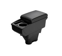 RORVECQ Pour Peugeot 208 2012-2018 Boîte D'accoudoir Boîte De Rangement Accessoires Auto Pièces Retrofit Détails Intérieurs Porte-gobelet(Ligne noire A2 Pas d'USB)