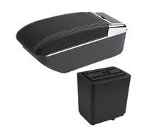 RORVECQ Pour Peugeot Pour Partner Tepee Boîte D'accoudoir Voiture Boîte De Rangement Accessoires Auto Détails Intérieurs(Ligne blanche B3 PAS d'USB)