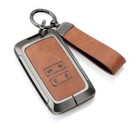 RORVECQ pour Renault pour Captur pour Koleos pour Kadjar pour Arkana pour Espace pour Clio pour Grand Étui Coque Clé Voiture Alliage Zinc(Brun)