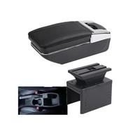 RORVECQ Pour Renault Pour Clio 5 Boîte D'accoudoir Pour Renault Pour Captur Pour Clio5 Boîte D'accoudoir Central Pour Voiture Boîte De Rangement(Une ligne noire Pas d'USB)