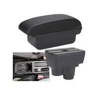 RORVECQ Pour Renault Pour Duster Accoudoir Pour Dacia Pour Dacia Pour Duster 2019-2024 Boîte De Rangement De Console Centrale(C3 Noir blanc NOUSB)