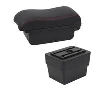 RORVECQ Pour S&koda Pour Octavia Boîte Accoudoir Pour S&koda Pour Octavia Mk3 A7 2014 2015 2016 2017 2018 Boîte Accoudoir Auto(Une ligne rouge PAS d'USB)