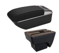 RORVECQ Pour Seat Pour Ibiza 6j Pour Ibiza 6L 2018-2025 Boîte D'accoudoir Pour Voiture Boîte De Rangement Auto Accessoires Auto Retrofit Intérieur(D2 Ligne noire Pas d'USB)