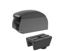 RORVECQ Pour Seat Pour Ibiza 6j Pour Ibiza 6L Accoudoir De Voiture Boîte De Rangement Auto Pièces De Retouche Accessoires Auto Intérieurs(A2 Black single)