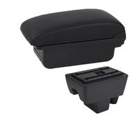 RORVECQ Pour Seat Pour Toledo Boîte D'accoudoir Pour Toledo Boîte D'accoudoir Auto Boîte De Rangement Centrale Retrofit Intérieur Avec USB(B2 ligne noire 3USB)