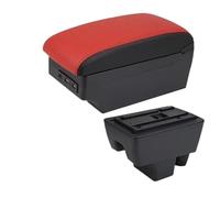 RORVECQ Pour Seat Pour Toledo Boîte D'accoudoir Pour Toledo Boîte D'accoudoir Auto Boîte De Rangement Centrale Retrofit Intérieur Avec USB(C5 black border 7USB)