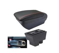 RORVECQ Pour Skoda Pour FABIA Boîtier Accoudoir Pour Skoda Pour Fabia II 2 Accoudoir Voiture 2008 209 2010 2011-2014 Boîtier Rangement(Ligne rouge F Pas d'USB)