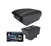 RORVECQ Pour Skoda Pour FABIA Boîtier Accoudoir Pour Skoda Pour Fabia II 2 Accoudoir Voiture 2008 209 2010 2011-2014 Boîtier Rangement(H ligne noire 4USB)