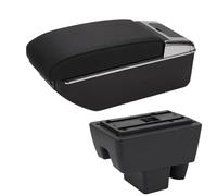 RORVECQ Pour Skoda Pour RAPID Pour VW Pour Polo 2020 2021 Boîte D'accoudoir Retrofit Accessoires Auto Détails Intérieurs Boîte De Rangement(B2 Ligne noire 7USB)
