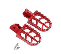 RORVECQ Pour Sur-Ron Pour Sur Ron X S Light Bee Véhicule Électrique Tout-Terrain Repose-pieds CNC Repose-pieds Pattes De Pied Rests Pédales Coussinet(ROUGE)