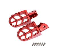 RORVECQ Pour Surron Pour Light Bee Pour LightBee X/S Pour Talaria Repose-pieds CNC Aluminium Pieds Moto Électrique Accessoires Moto(ROUGE)