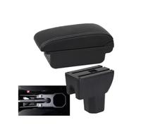 RORVECQ Pour Suzuki Pour IGNIS Boîte À Accoudoir Pièces Retrofit Intérieur Boîte De Rangement Accessoires Auto(B3 Noir blanc 3USB)