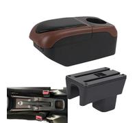 RORVECQ Pour Suzuki Pour Swift 2005-2024 Boîte D'accoudoir Accessoires Auto Détails Intérieurs Boîte De Rangement Pièces De Rétrofit(Black Curry)