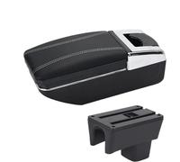 RORVECQ Pour Suzuki Pour Swift Boîtier D'accoudoir Auto Boîte De Rangement 2005-2021 2022 2023 2024 Retrofit Intérieur Accessoire Voiture(Ligne blanche A3 Pas d'USB)