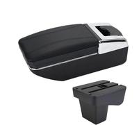 RORVECQ Pour Suzuki Pour Vitara Accoudoir Rétrofit Pièces Boîtier D'accoudoir Central Boîte De Rangement Accessoires Auto USB Intérieur(Ligne noire A2 Pas d'USB)