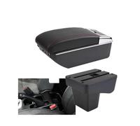 RORVECQ Pour Suzuki Pour Vitara Boîte D'accoudoir Retrofit Console Centrale Accessoire Auto(D1 ligne rouge 7USB)