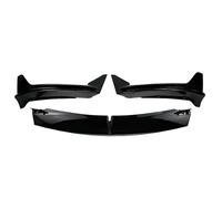 RORVECQ pour Tesla pour Model Y 2017-2024 Kit De Séparateur Spoiler Carrosserie Lèvre Avant Pare-Chocs Pelle Compatible(Noir Brillant)