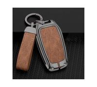 RORVECQ pour Toyota CHR pour Hilux pour Fortuner pour Land pour Cruiser pour Camry pour Corolla pour Crown pour Highland Coque Clé Voiture(Brun)