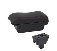 RORVECQ Pour Toyota Pour Agya Pour Wigo Boîte D'accoudoir Pièces Intérieures Console Centrale De Voiture Support De Bras Avec USB(B1 Noir rouge 3USB)