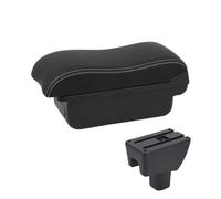 RORVECQ Pour Toyota Pour Agya Pour Wigo Boîte D'accoudoir Pièces Intérieures Console Centrale De Voiture Support De Bras Avec USB(C3 Noir blanc SANS USB)