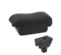 RORVECQ Pour Toyota Pour Agya Pour Wigo Boîte D'accoudoir Pièces Intérieures Console Centrale De Voiture Support De Bras Avec USB(C1 Noir rouge PAS d'USB)