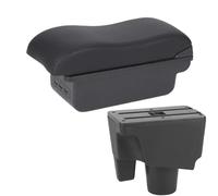 RORVECQ Pour Toyota Pour Aqua Boîte D'accoudoir Pour Toyota Pour Prius C Boîte De Rangement Auto Pour Accoudoir De Voiture Aqua(B2 ligne noire 3USB)
