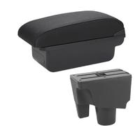 RORVECQ Pour Toyota Pour Aqua Boîte D'accoudoir Pour Toyota Pour Prius C Boîte De Rangement D'accoudoir Pour Voiture Aqua(C2 Ligne noire PAS d'USB)