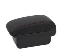 RORVECQ Pour Toyota Pour Aygo X 2021 2022 2023 2024 2025 Accoudoir Central Aménagement Intérieur Accessoires Boîtier De Rangement(C1 Noir rouge PAS d'USB)