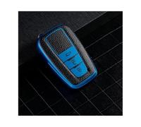 RORVECQ pour Toyota pour Corolla CHR pour Camry pour Highlander pour Prius pour Land pour Cruiser pour Prado Coque Protection Clé Voiture TPU(Bleu)