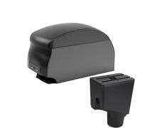 RORVECQ Pour Toyota Pour Yaris Boîtier D'accoudoir Pour Toyota Pour Yaris Hybride Accoudoir Auto 2015-2023 Boîte De Rangement Centrale(B2 Black double)