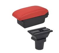 RORVECQ Pour Toyota Pour Yaris Hybride Boîtier D'accoudoir Pour Toyota Pour Yaris Pour Vitz Boîtier D'accoudoir Auto Boîte De Rangement Centrale Avec USB(Un rouge NON USB)