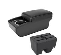 RORVECQ Pour Toyota Pour Yaris SUV Boîte D'accoudoir Pour Toyota Pour Yaris Cross Accoudoir De Voiture Boîte De Rangement Accoudoir Central(B2 Ligne noire 6USB)