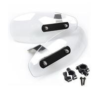 RORVECQ pour Triumph pour Daytona pour Rocket pour Scrambler Speed Street Triple Moto de Sport Moto Universel Protège-Mains Pare-Brise Accessoires(Noir,1 Jeu)