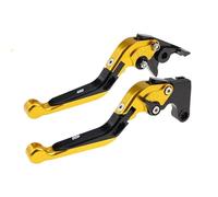 RORVECQ Pour Triumph Pour Scrambler 400X 2023-2024 Accessoires Moto Leviers De Frein Et D'embrayage Réglables Pliables Extensibles(Gold black)