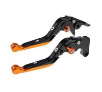 RORVECQ Pour Triumph Pour Scrambler 400X 2023-2024 Accessoires Moto Leviers De Frein Et D'embrayage Réglables Pliables Extensibles(Noir orange)
